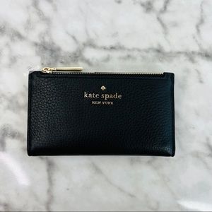 Kate Spade Leila Small Slim Bifold Wallet Black